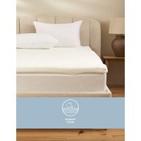 Sleep Solutions Memory Foam Contour 6cm Mattress Topper - SGL - White, White
