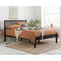 Nova - King Size - Low Foot-End - Black - Wooden - 5ft - Happy Beds