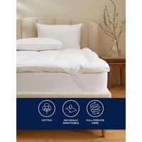 M&S Ultimate Comfort 4cm Mattress Topper - 5FT - White, White