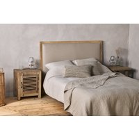 nkuku Anesha Upholstered Linen Headboard | Beds Headboards And Mattresses | Natural