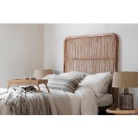 nkuku Anika Rattan Headboard | Beds Headboards And Mattresses | Natural | Kingsize