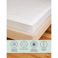 M&S Anti Allergy Plus Mattress Protector - 5FT - White, White