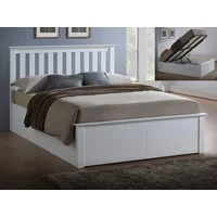 ASC Sydney 4ft6 Double White Wooden Ottoman Bed Frame
