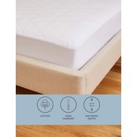M&S Comfortably Cool Extra Deep Mattress Protector - 5FT - White, White
