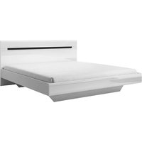 Houston High Gloss King Size Bed In White