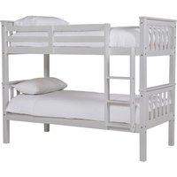 Beverley Wooden Single Bunk Bed In Grey