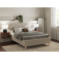 GFW Florence King Size Natural Stone Ottoman Bed