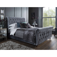 Flintshire Furniture Montana Titanium Grey Fabric Bed