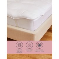 M&S Supremely Washable Mattress Enhancer - 6FT - White, White