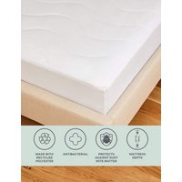 M&S Anti Allergy Plus Deep Mattress Protector - 6FT - White, White
