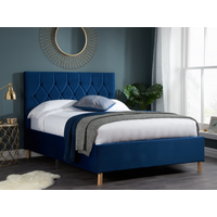 Birlea Loxley King Size Blue Fabric Bed