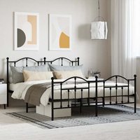 Bolivia Metal Super King Size Bed In Black