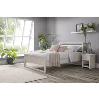 Julian Bowen Venice 3ft Single Surf White Wooden Bed Frame