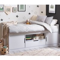 Abana Wooden Low Sleeper Children Bed In White