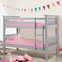 Ballari Wooden Bunk Bed With Dove Grey