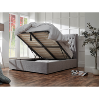 GFW Dakota Ottoman King Size Platinum Ottoman Bed