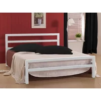 Time Living City Block 4ft6 Double White Metal Bed Frame