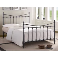 Time Living Florida 4ft6 Double Black Metal Bed Frame
