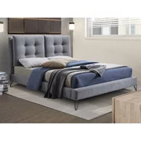 Time Living Tuscany 5ft King Size Light Grey Fabric Bed Frame
