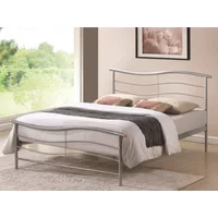 Time Living Waverley 4ft6 Double Silver Metal Bed Frame