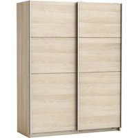 Rossett Wooden Wardrobe Large In Shannon Oak And Linen