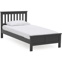 Willox Wooden Single Size Bed In Grey