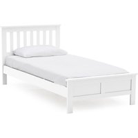 Willox Wooden Single Size Bed In White
