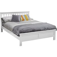 Willox Wooden King Size Bed In White