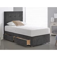 Willow and Eve Bed Co. Limoges Memory 2ft6 Small Single Divan Bed