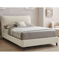Limelight Luna Pillow Bed King Size Ivory Fabric Bed