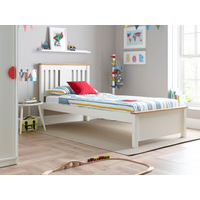 Bedmaster Chester Single White Wooden Bed