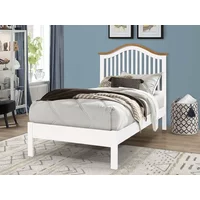 Time Living Chester 3ft Single White and Oak Wooden Bed Frame