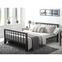 Time Living Metro 4ft6 Double Black Metal Bed Frame