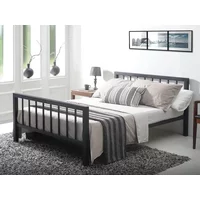Time Living Metro 5ft King Size Black Metal Bed Frame