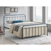 Time Living Miami 4ft6 Double Grey Metal Bed Frame