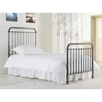 Time Living Rose 3ft Single Black Nickel Metal Bed Frame