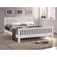 Time Living Turin 4ft6 Double White Wooden Bed Frame