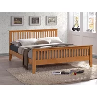 Time Living Turin 5ft King Size Honey Oak Wooden Bed Frame