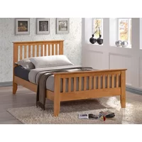 Time Living Turin 3ft Single Honey Oak Wooden Bed Frame