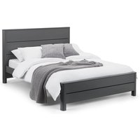 Cadhla Wooden Double Bed In Storm Grey