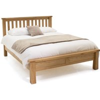 Brex Low Footboard Wooden Super King Size Bed In Natural