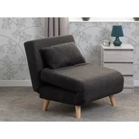 Seconique Astoria Grey Boucle Fabric Chair Bed