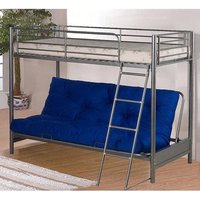 Awoka Futon Metal Bunk Bed In Silver