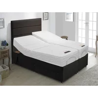 ASC Contour Memory and Contour Adaptive Gel Dual Tension Electric Adjustable 6ft Super King Size Bed 2 x 3ft