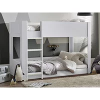Julian Bowen Solomon 3ft Single White Wooden Bunk Bed Frame