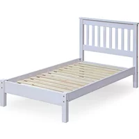 Core Corona 3ft Single White Wooden Bed Frame