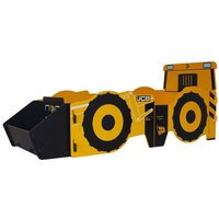 JCB Kids Single Bed In Yellow With Screen Printed Graphics