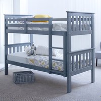 Carra Wooden Single Bunk Bed In Grey