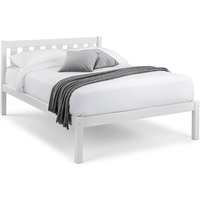Lajita Wooden Double Bed In Surf White