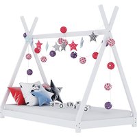 Natara Wooden Tent Style Kids Single Bed In White